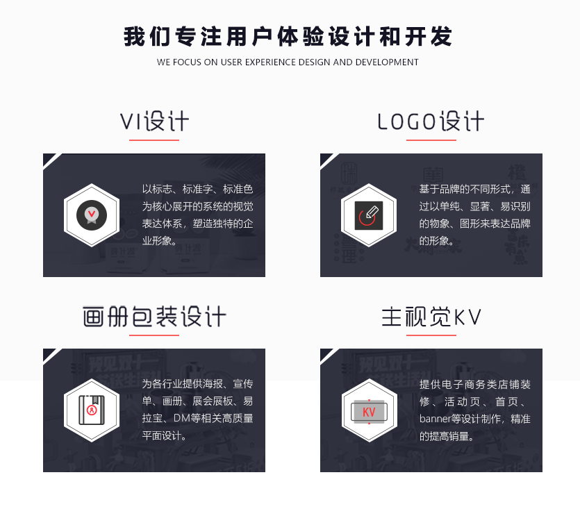 专业企业网络技术服务,包含：VI、LOGO、画册、视觉